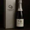 Champagne Baron Platinum-abonnement met luxe fles en bijpassende doos.